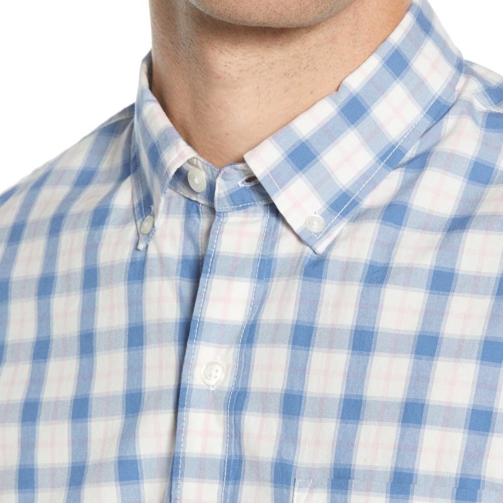 NWT Bonobos Slim Fit Check Washed Button-Down Shirt - Picture 3 of 4
